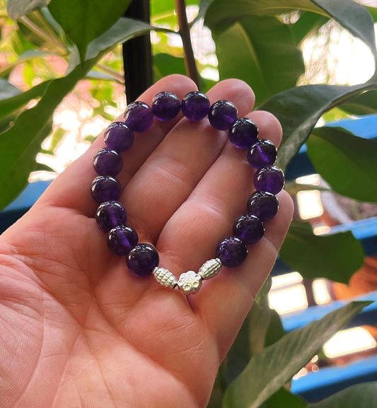Premium Amethyst Bracelet for Emotional Balance and Inner Strength | Natural Crystal Bracelet