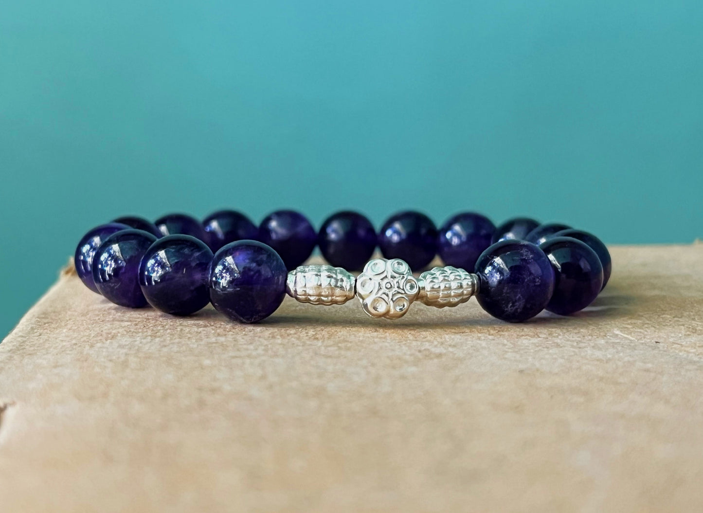 Premium Amethyst Bracelet for Emotional Balance and Inner Strength | Natural Crystal Bracelet