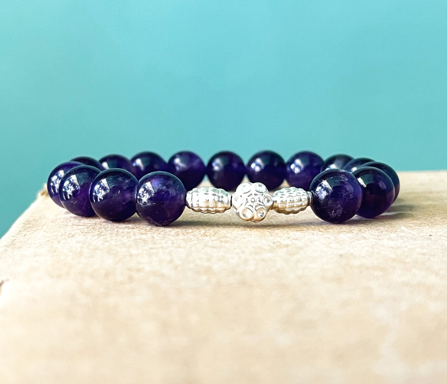 Premium Amethyst Bracelet for Emotional Balance and Inner Strength | Natural Crystal Bracelet