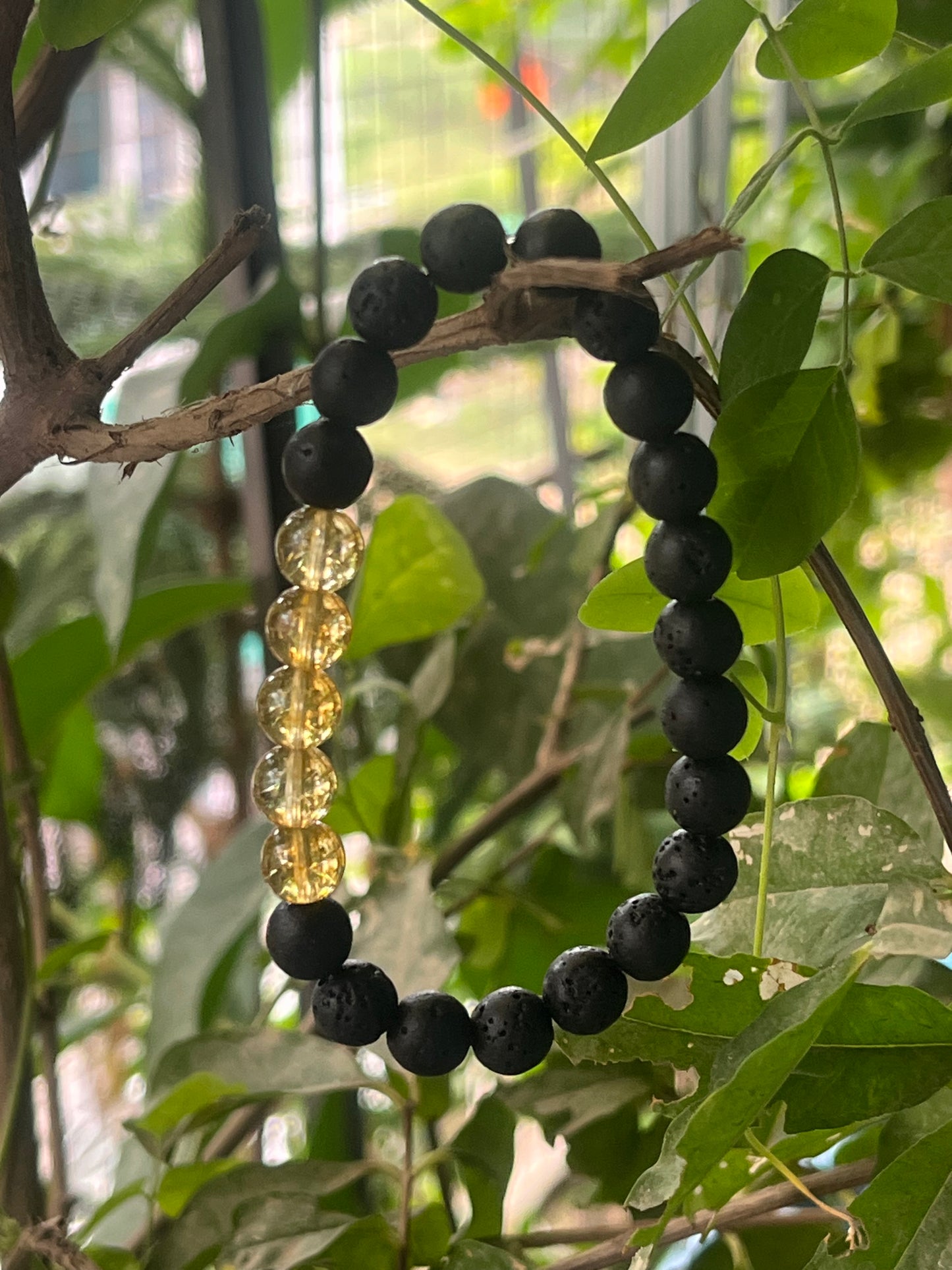 Citrine Lava Stone Bracelet + Free Stone Surprise Inside | Business Success & Abundance | Navratri Special