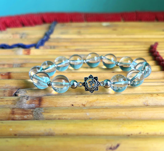Luxury Crystal Quartz Bracelet | 925 Sterling Silver | Master Healing Stone
