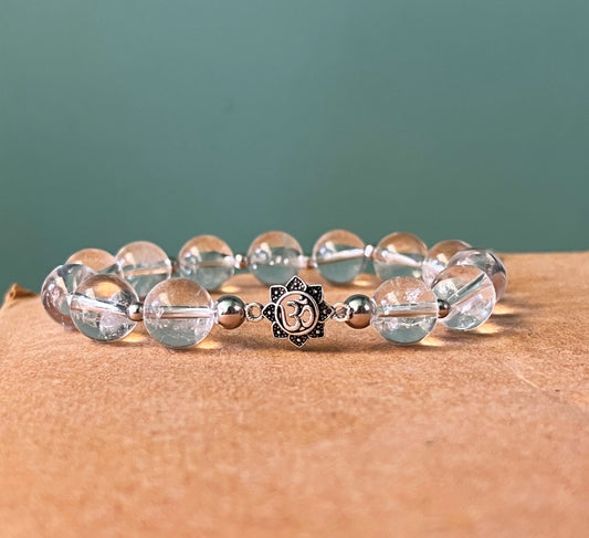 Luxury Crystal Quartz Bracelet | 925 Sterling Silver | Master Healing Stone