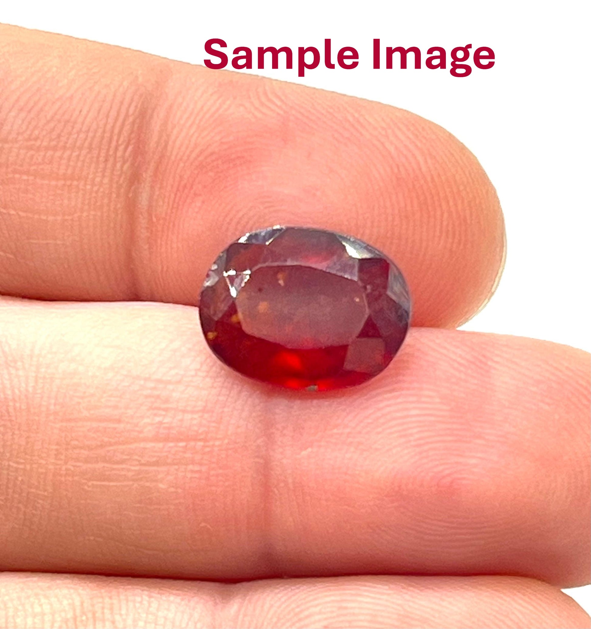 Authentic hessonite garnet crystal for planetary remedies and protection