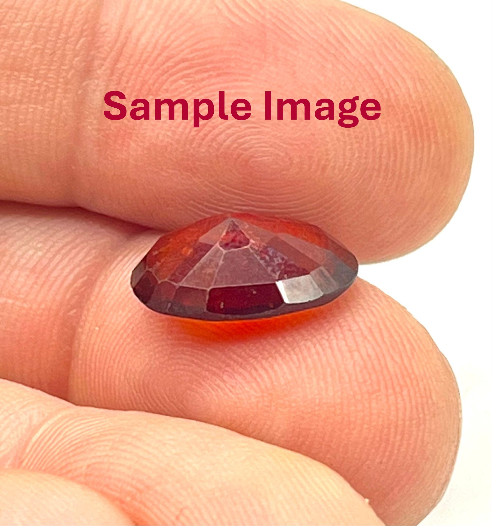 Authentic hessonite garnet crystal for planetary remedies and protection