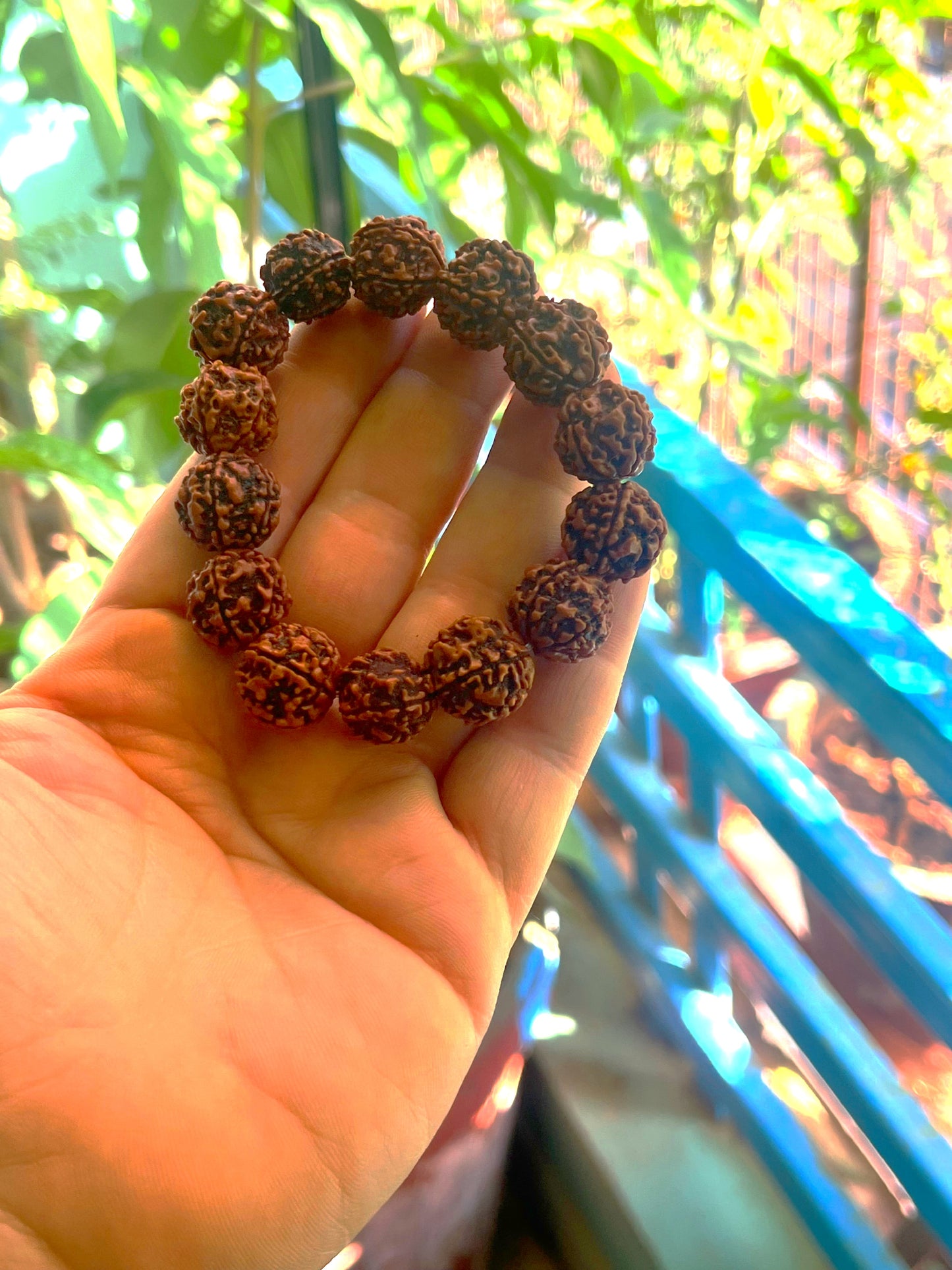 5 Mukhi Rudraksha Bracelet for Men - 15-18mm Original Beads | Divine Healing & Spiritual Protection