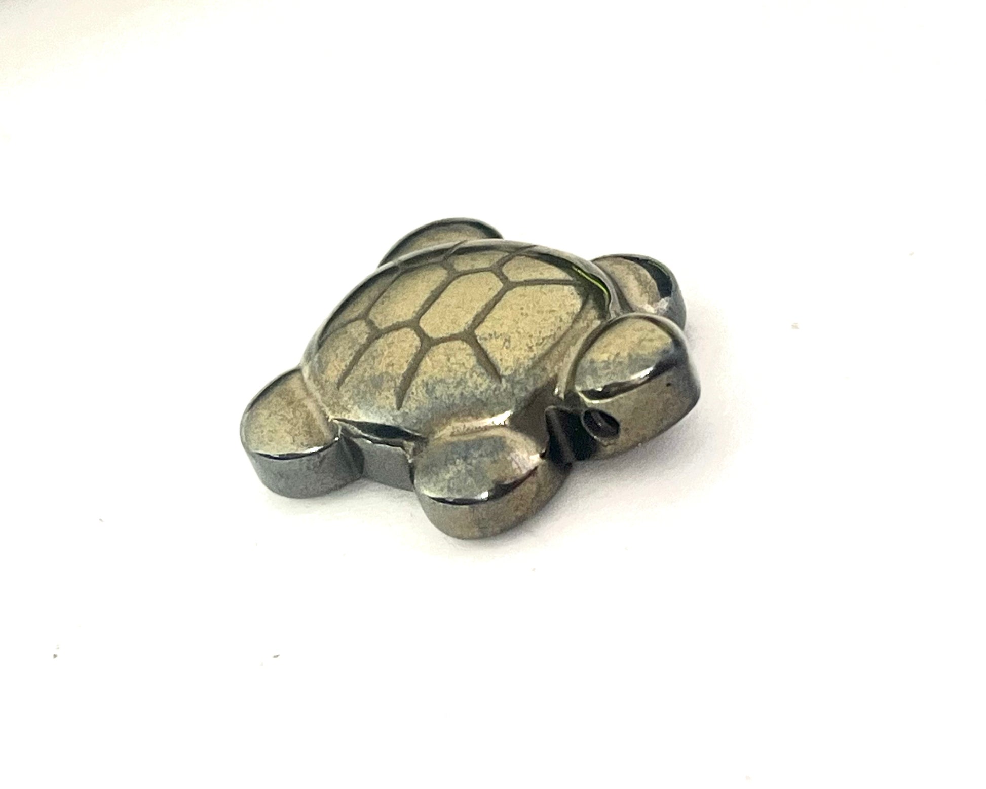 Pyrite turtle feng shui crystal for wealth protection and good luck astrology healing