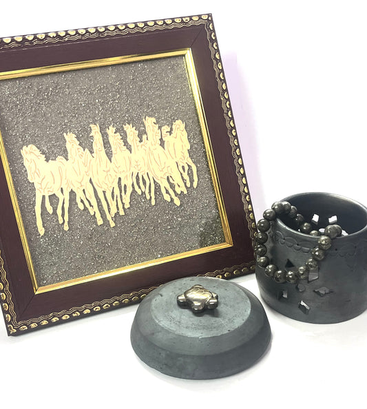 Complete pyrite crystal collection for business success and financial prosperity
