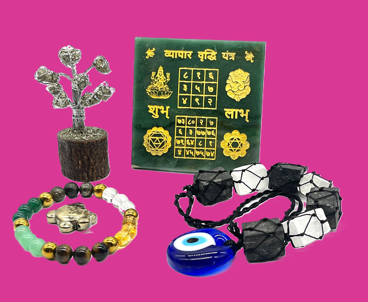 Complete business prosperity kit with feng shui crystals for zodiac healing