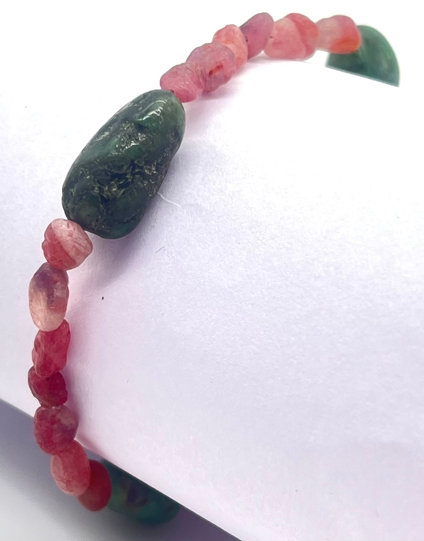 Pink Tourmaline Emerald 925 Silver Healing Bracelet - Astrology Crystal Jewelry for Heart Chakra, Love & Abundance Manifestation