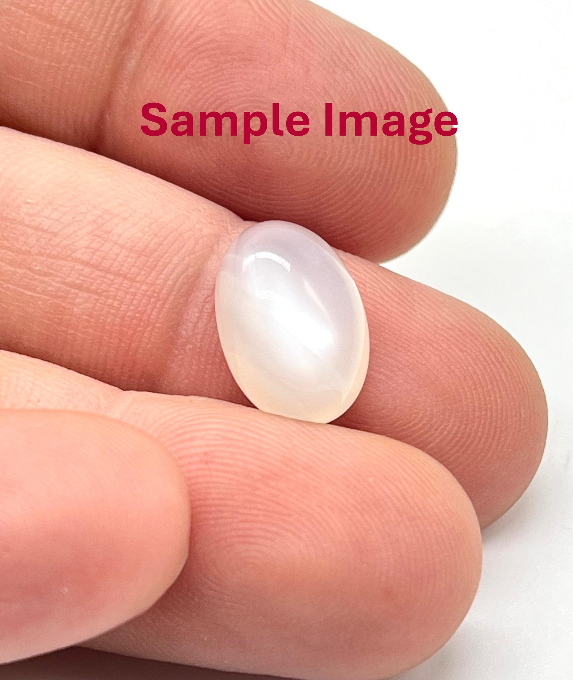 Natural white moonstone for moon planet astrology and crown chakra healing
