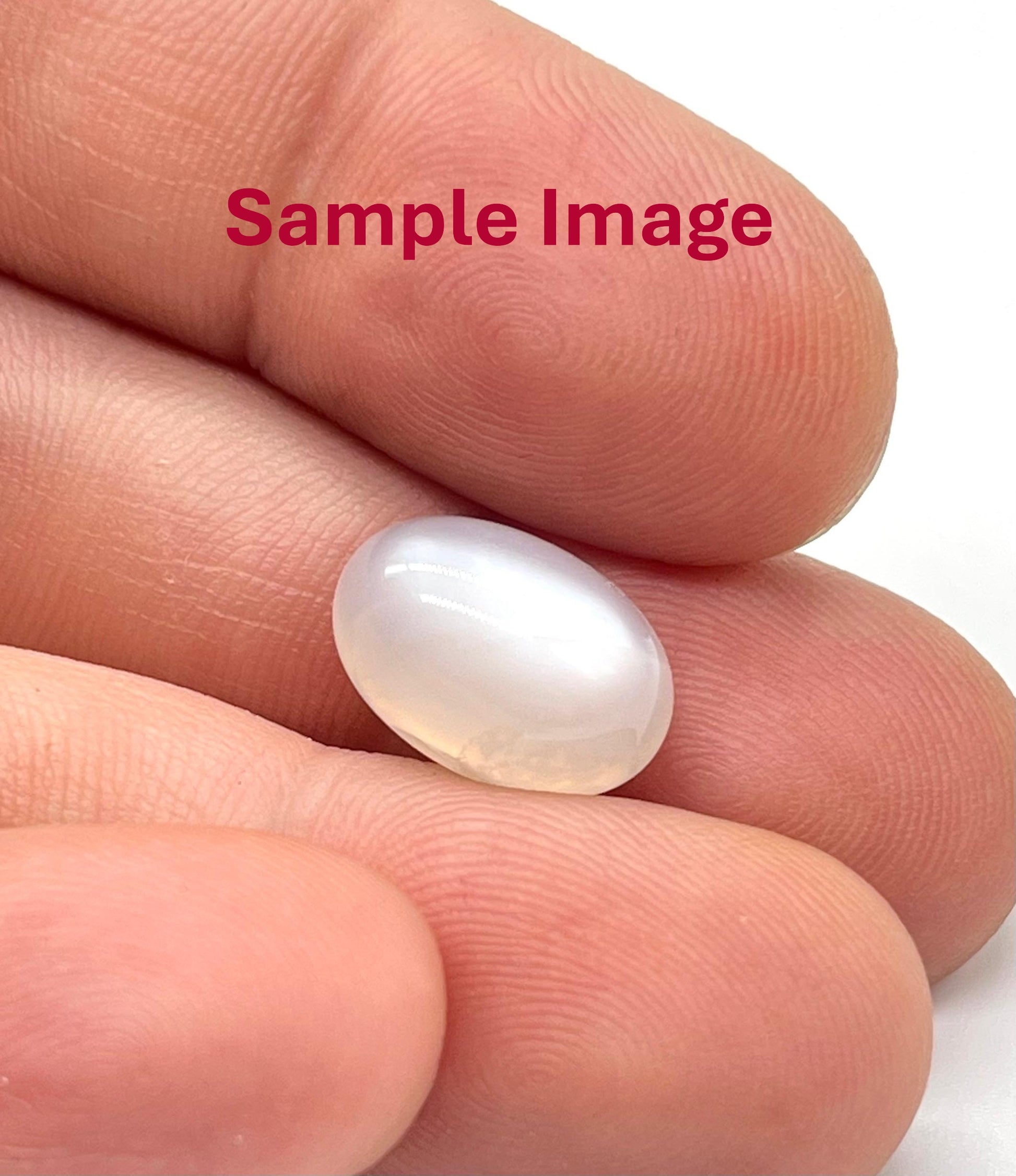 Natural white moonstone for moon planet astrology and crown chakra healing
