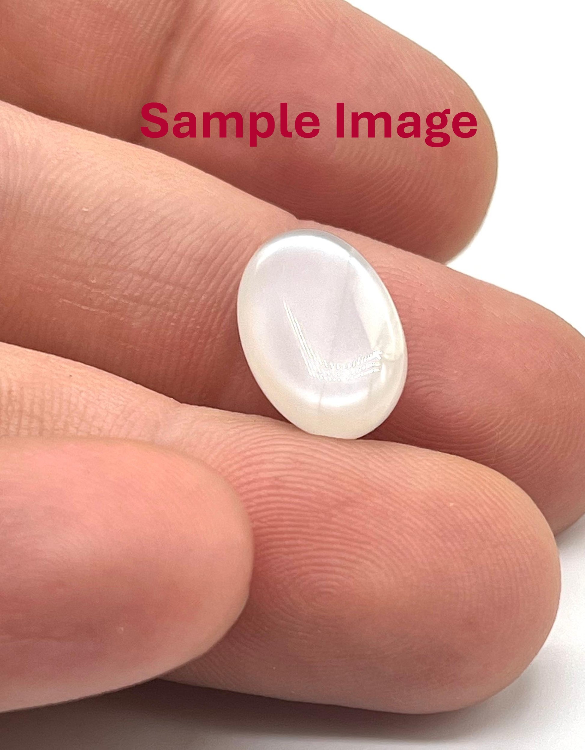 Authentic white moonstone crystal with natural shimmer for intuition