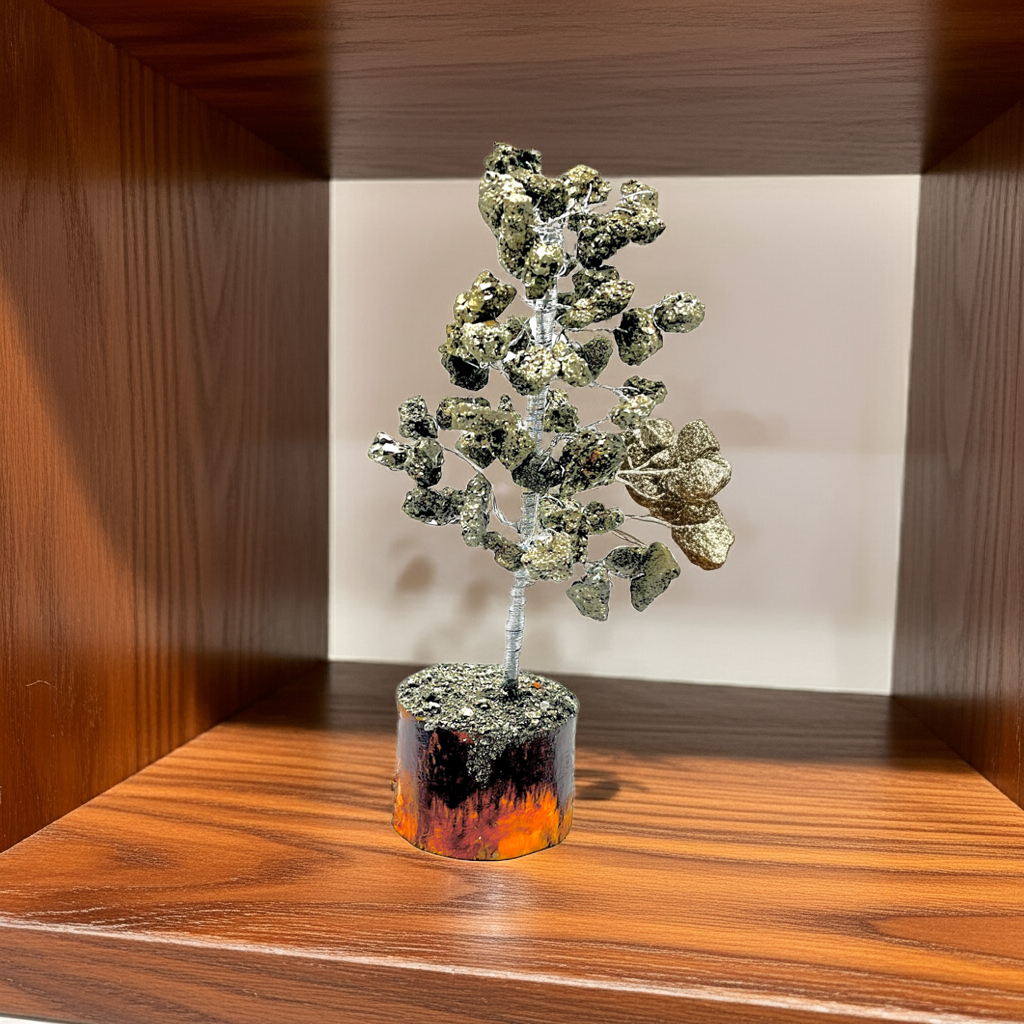 50+ raw pyrite crystal tree wealth success money attractor for abundance manifestation