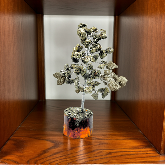 50+ raw pyrite crystal tree wealth success money attractor for abundance manifestation