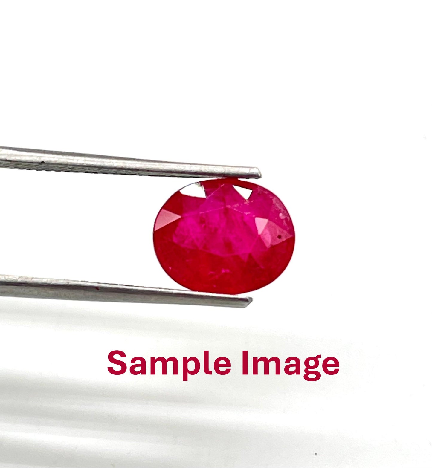 Natural ruby gemstone for sun planet astrology and heart chakra healing