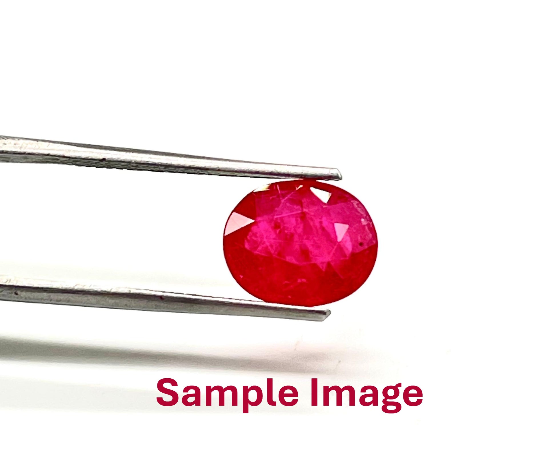 Natural ruby gemstone for sun planet astrology and heart chakra healing