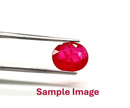 Natural ruby gemstone for sun planet astrology and heart chakra healing