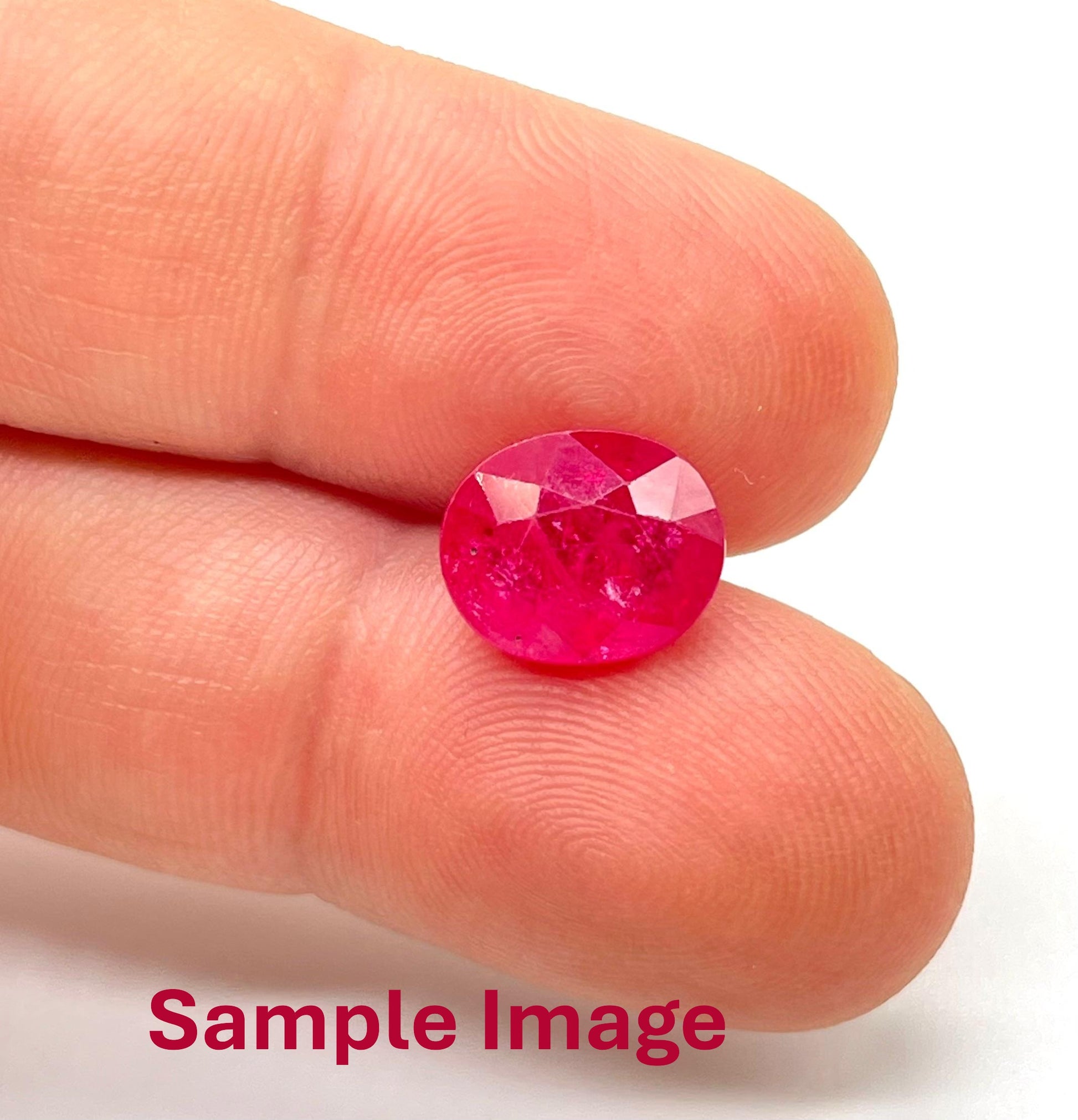 Authentic ruby crystal with deep red color for vitality and passion