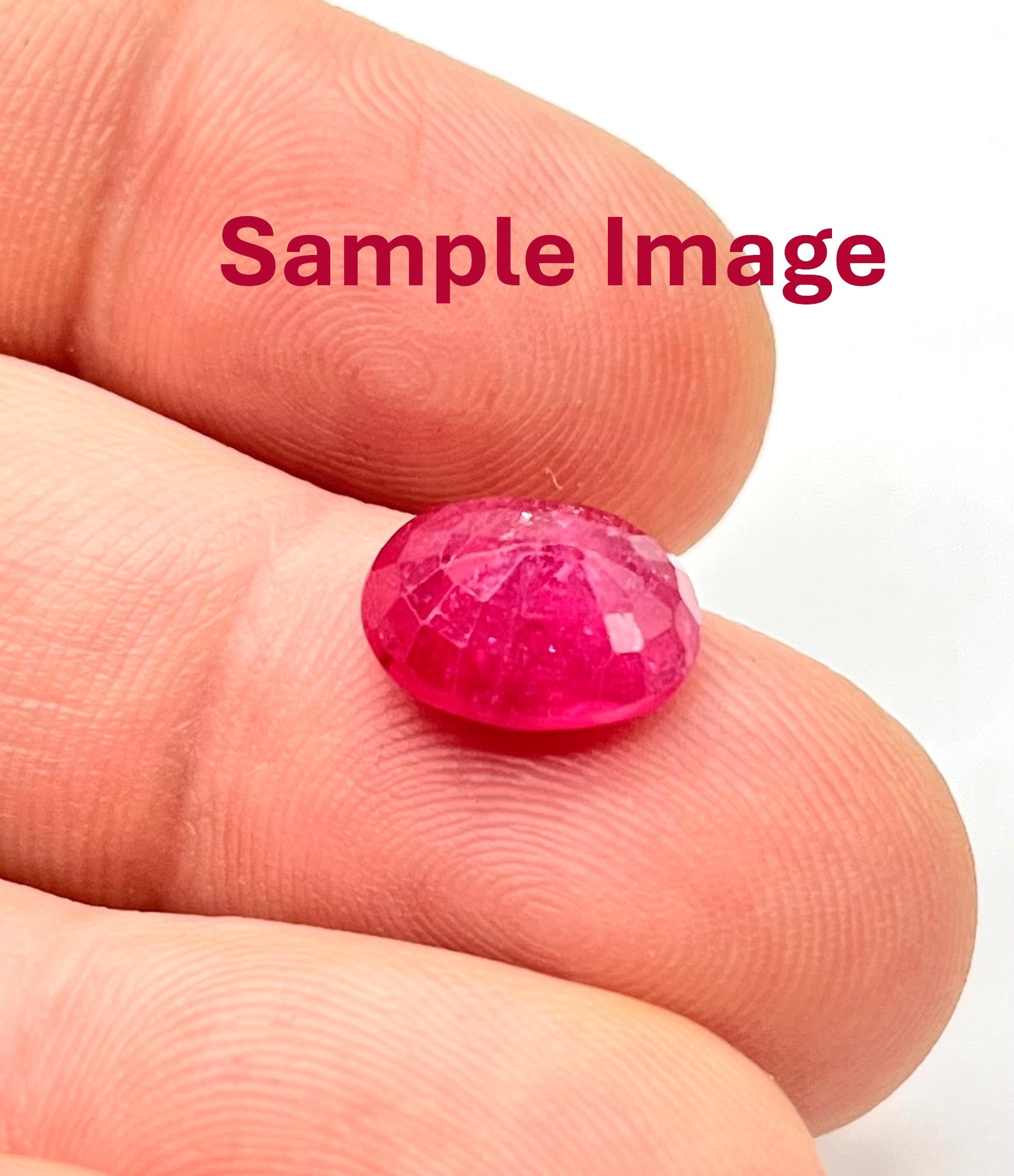 Authentic ruby crystal with deep red color for vitality and passion