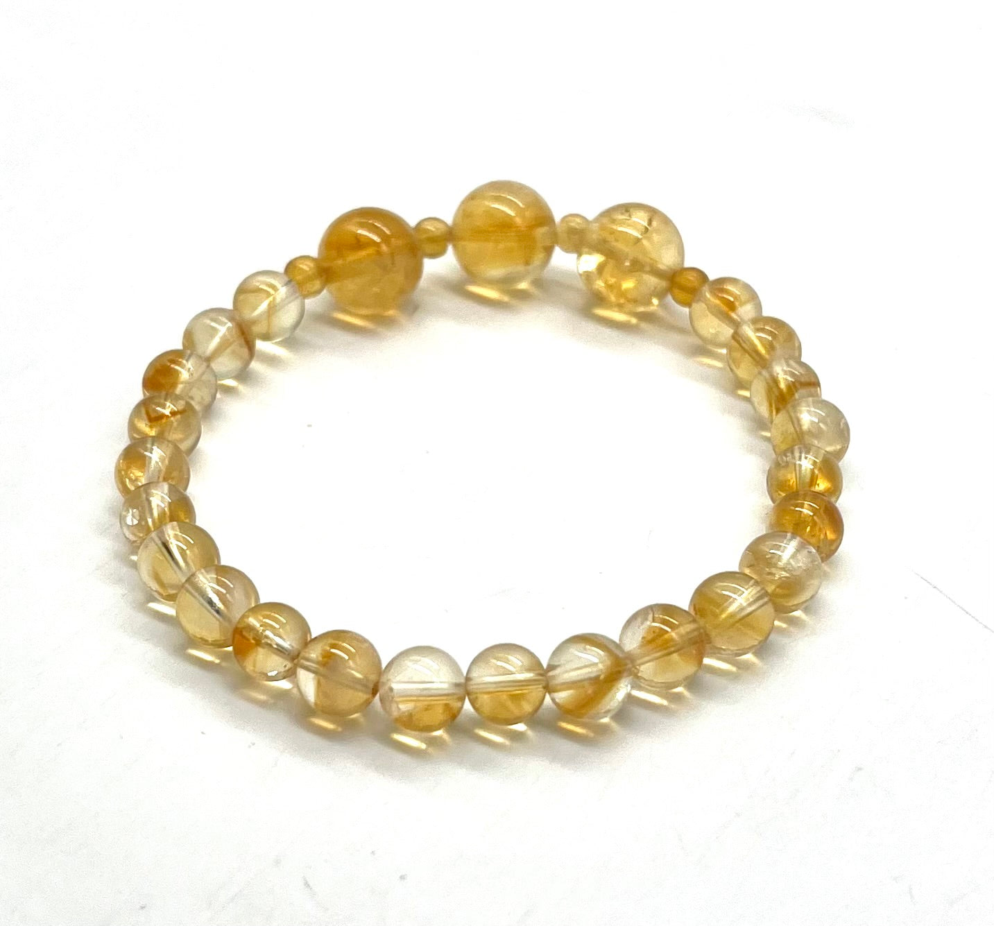 Citrine Bracelet - Astrology Healing Jewelry for Abundance, Solar Plexus Chakra & Manifestation Energy