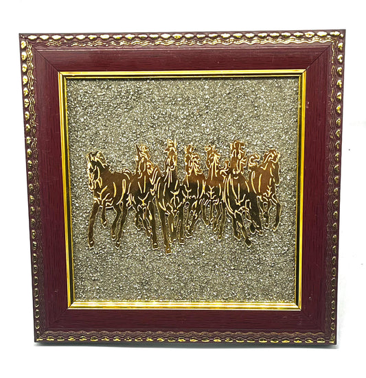 Pyrite bracelet combo set with 7 horses frame and turtle for money magnet wealth attraction