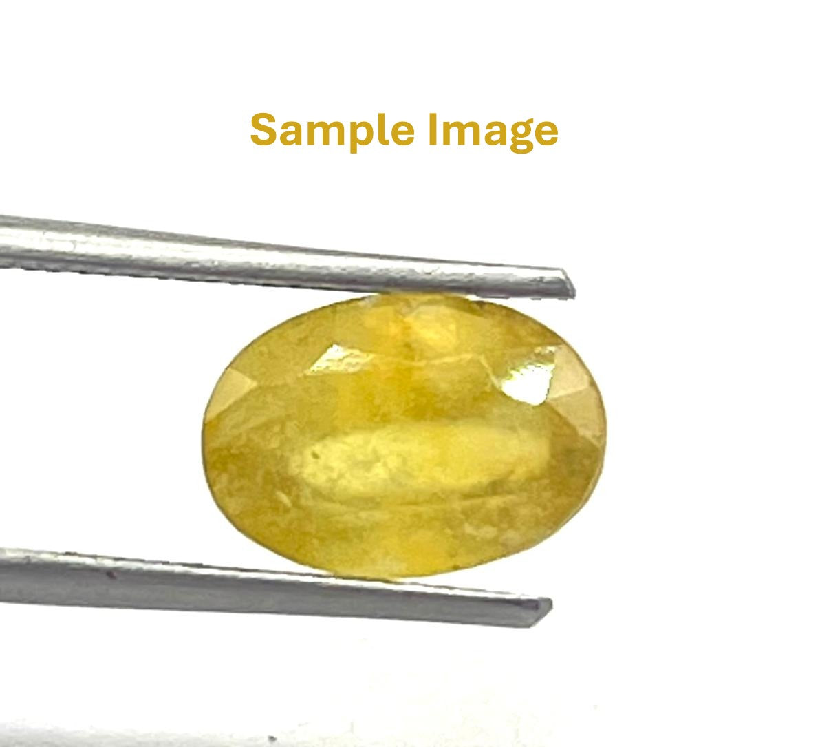Natural yellow sapphire pukhraj Jupiter planet gemstone for astrological healing crystal