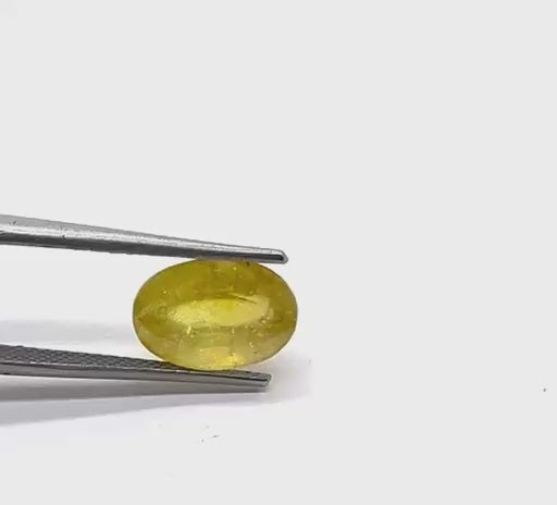 Natural yellow sapphire pukhraj Jupiter planet gemstone for astrological healing crystal