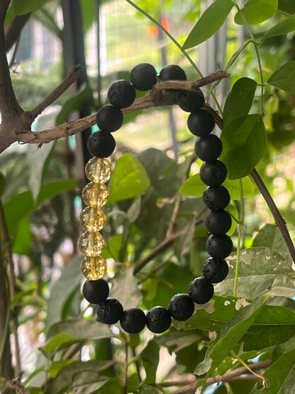 Citrine Lava Stone Bracelet + Free Stone Surprise Inside | Business Success & Abundance | Navratri Special