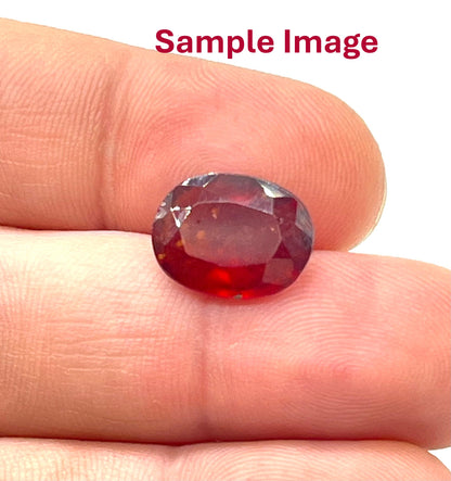 Authentic hessonite garnet crystal for planetary remedies and protection