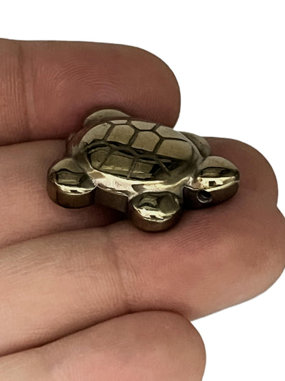 Five pyrite turtle crystals for office decoration and financial protection