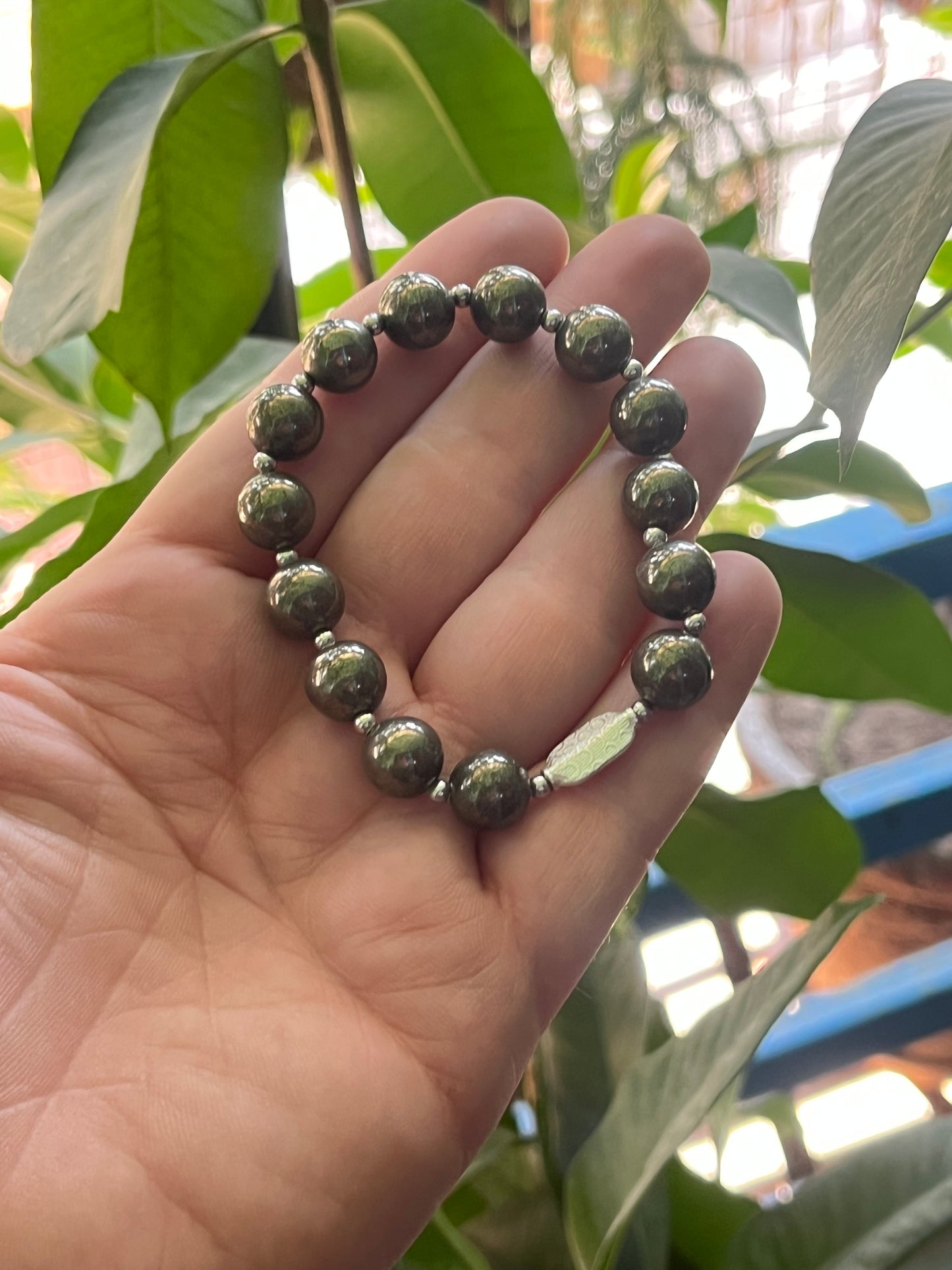 Premium 925 Silver Pyrite Bracelet 10mm - Money Magnet Healing Crystal for Wealth & Prosperity - RatnaSetu - Zodiac Bracelets & Healing Crystals India