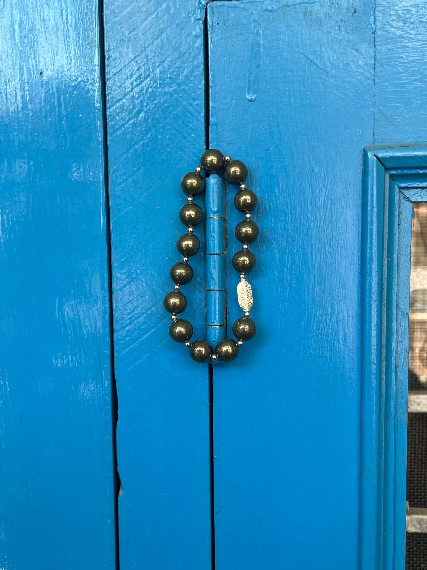 Premium 925 Silver Pyrite Bracelet 10mm - Money Magnet Healing Crystal for Wealth & Prosperity - RatnaSetu - Zodiac Bracelets & Healing Crystals India