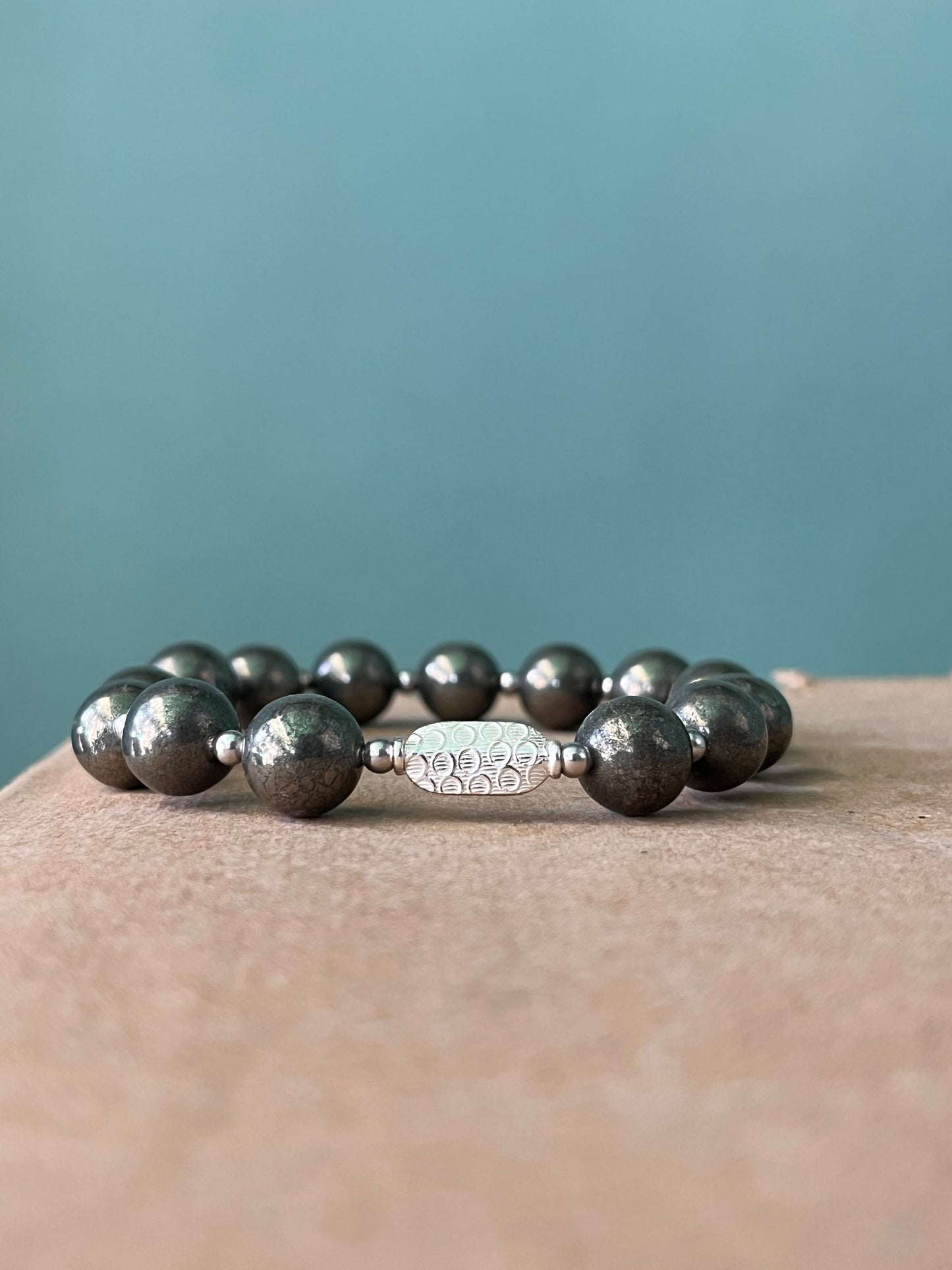 Premium 925 Silver Pyrite Bracelet 10mm - Money Magnet Healing Crystal for Wealth & Prosperity - RatnaSetu - Zodiac Bracelets & Healing Crystals India