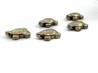 Five pyrite turtle crystals for office decoration and financial protection
