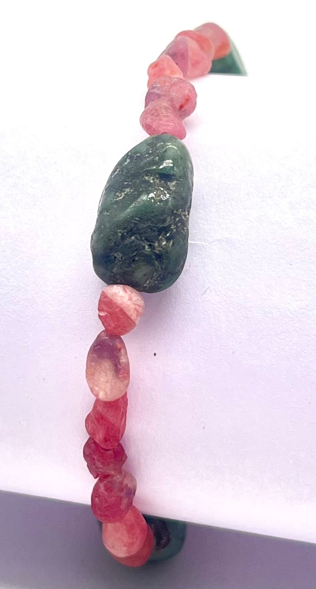 Pink Tourmaline Emerald 925 Silver Healing Bracelet - Astrology Crystal Jewelry for Heart Chakra, Love & Abundance Manifestation
