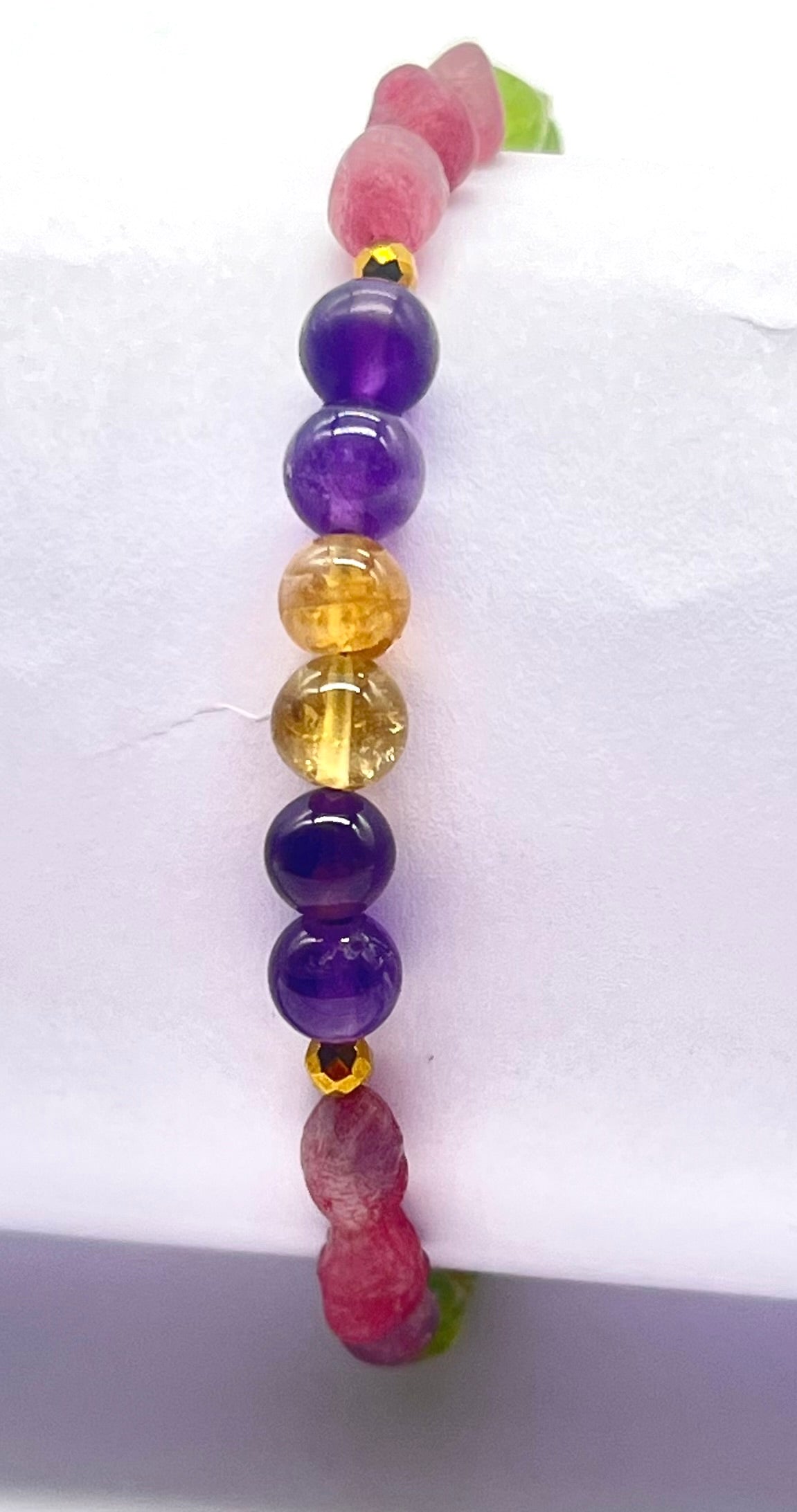 Multi-Gemstone Chakra Healing Bracelet - 6 Stones for Complete Energy Balance | Halloween Crystal Jewelry