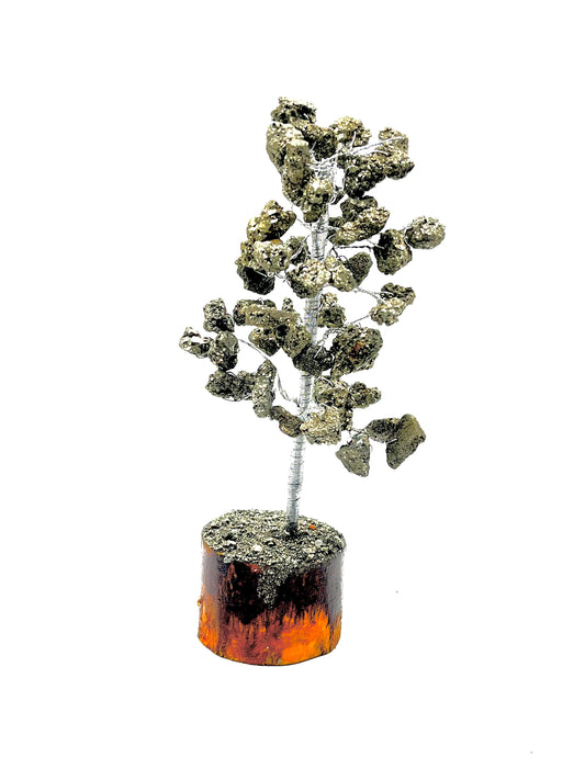 50+ Raw Pyrite Crystal Tree - Wealth Success Money Attractor | Healing Fortune Tree for Abundance Manifestation & Financial Prosperity