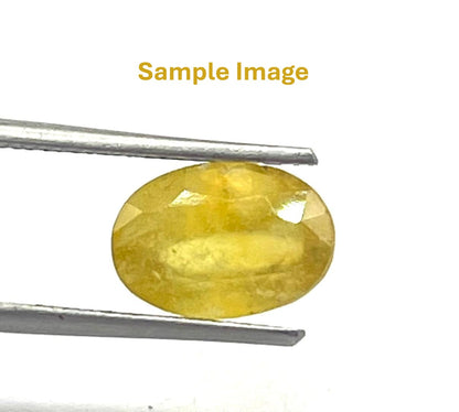 Natural yellow sapphire pukhraj Jupiter planet gemstone for astrological healing crystal