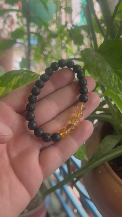 Citrine Lava Stone Bracelet + Free Stone Surprise Inside | Business Success & Abundance | Navratri Special